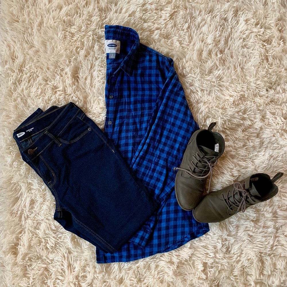 Deep Indigo Blue Jeans